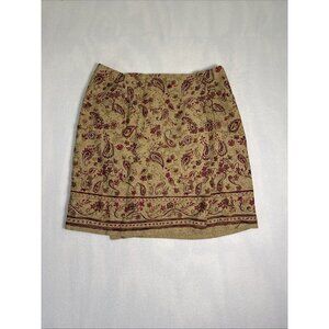 Vintage Charter Club‎ Paisley Wrap Skirt size 14